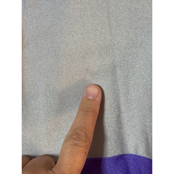 Descante Cycling Jersey Japan Blue Gray Purple Back Pockets - Picture 3 of 9